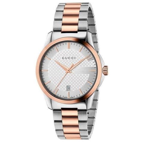 orologio gucci rosa e acciaio|orologia gucci donna.